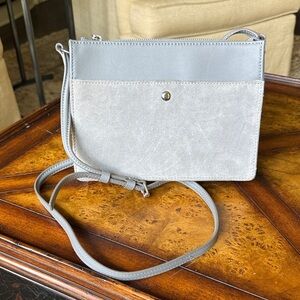 Talbots Elegant Gray Crossbody Bag